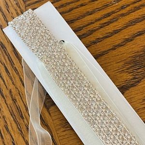 David’s Bridal Wedding Sash or headpiece NWT